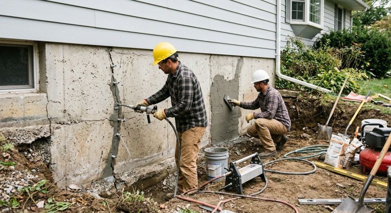 Basement Foundation Repair in Pennsauken, NJ