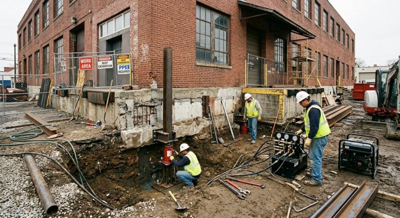 Building Foundation Repair in King Of Prussia, PA