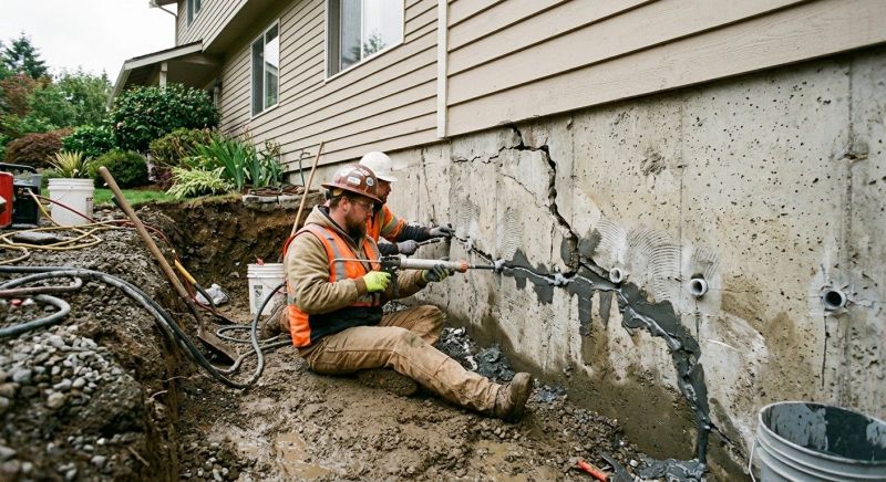 Cracked Foundation Repair in Elkins Park, PA