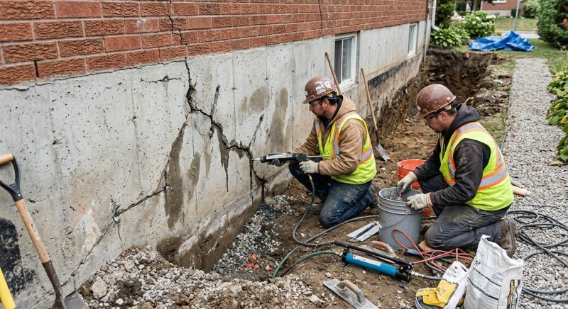 Cracked Foundation Repair in Hainesport, NJ