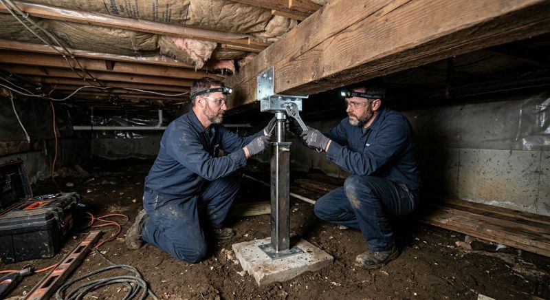 Crawl Space Leveling in Collingswood, NJ