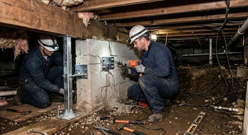 Crawlspace Foundation Repair in Marcus Hook, PA