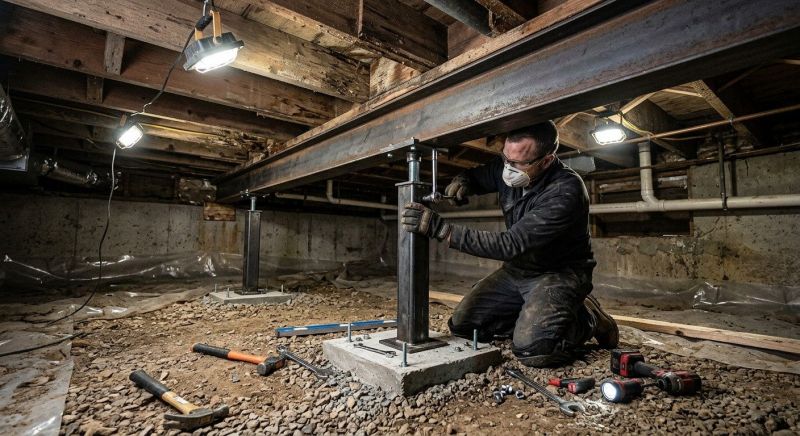 Crawlspace Structural Repair in Collingswood, NJ
