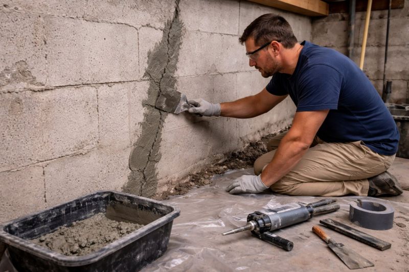 Foundation Crack Repair in Fairless Hills, PA