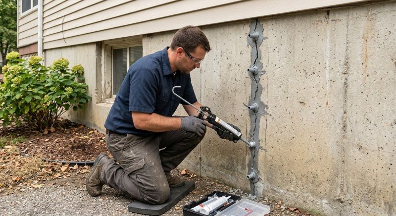 Foundation Crack Sealing in Collingswood, NJ