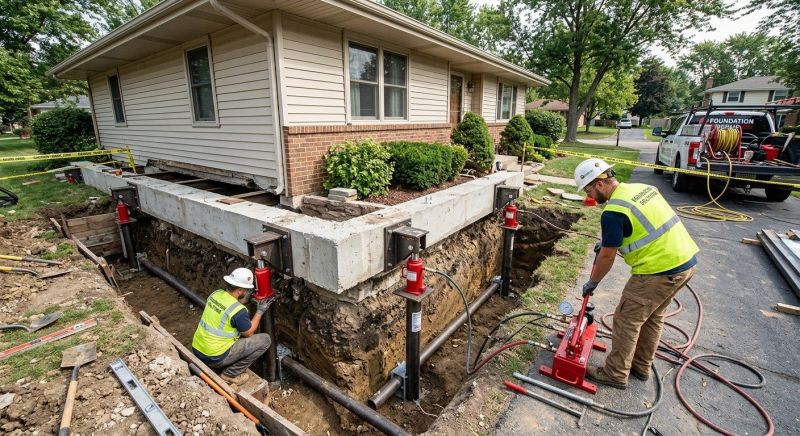 Foundation Jacking in Devon, PA