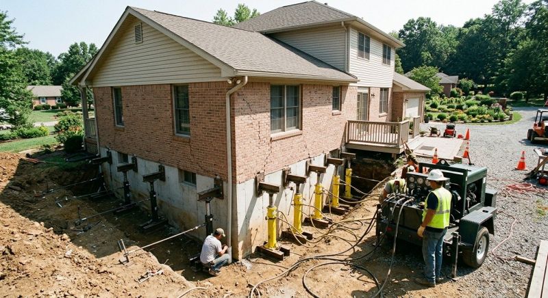 Foundation Jacking in Glenside, PA