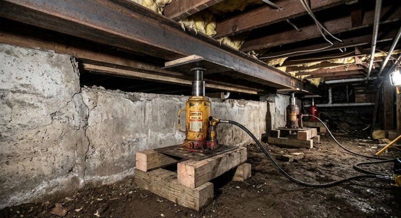 Foundation Jacking in Glenside, PA