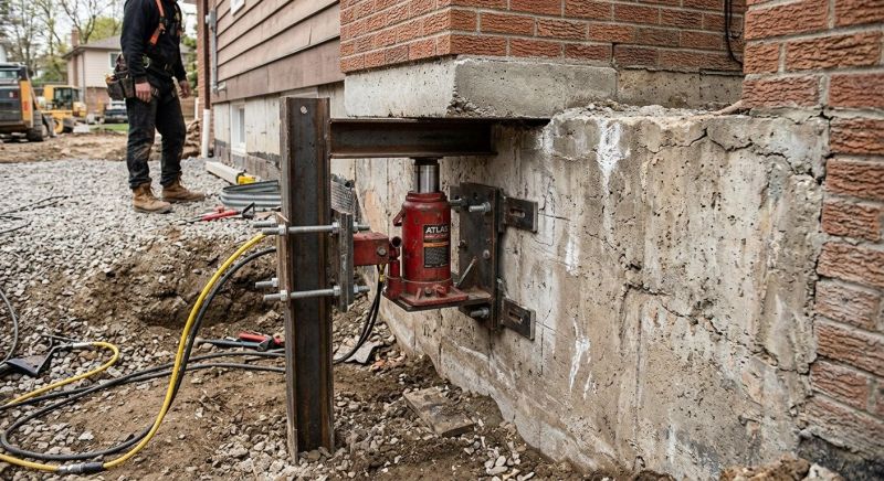 Foundation Jacking in Huntingdon Valley, PA
