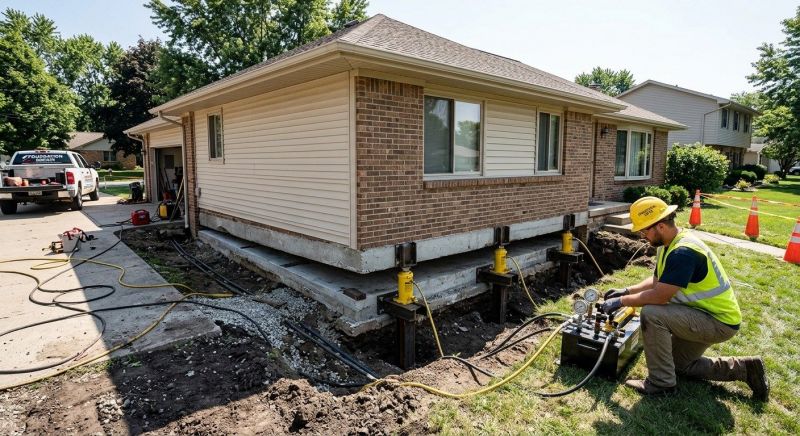Foundation Lifting in Aston, PA