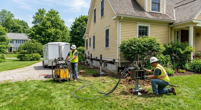Foundation Lifting in Burlington County, NJ