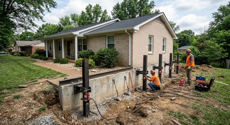 Foundation Pier Leveling in Collingswood, NJ