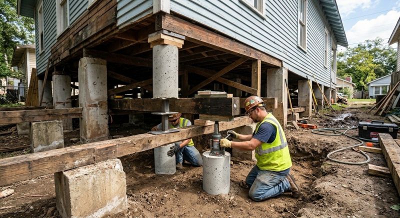 Foundation Pier Repair in Collingswood, NJ