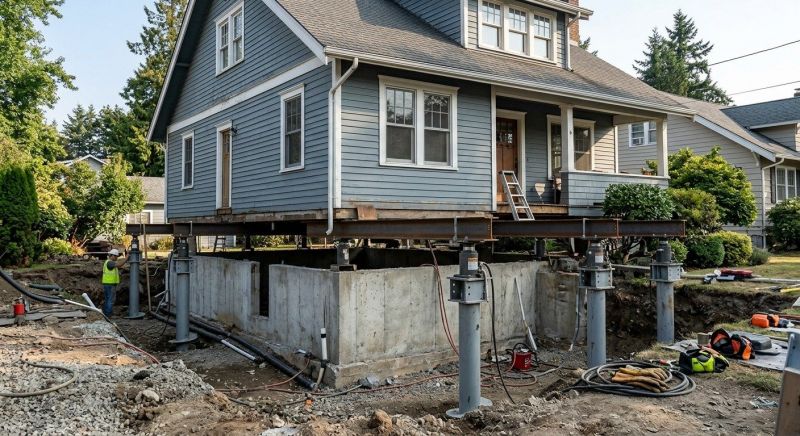 Foundation Raising in Marcus Hook, PA