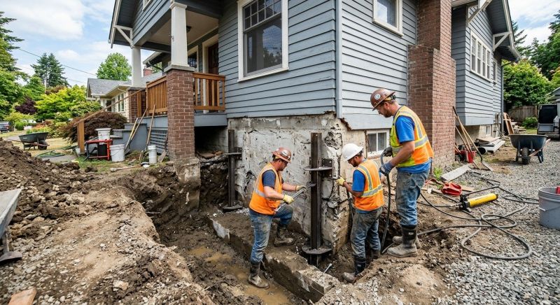 Foundation Stabilizing in Aston, PA
