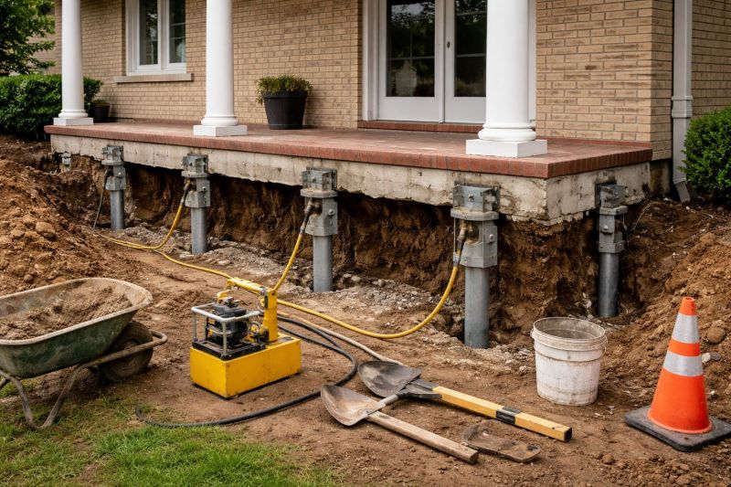 Foundation Stabilizing in Glen Mills, PA