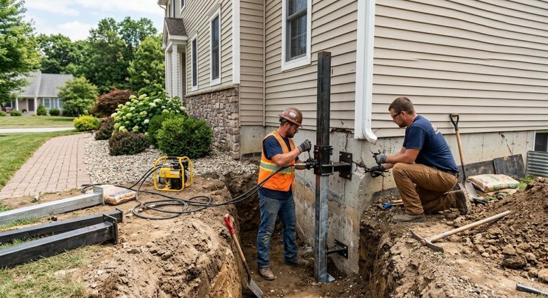 Foundation Stabilizing in Marcus Hook, PA