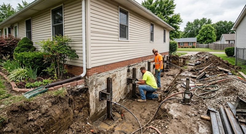 Foundation Stabilizing in Marcus Hook, PA