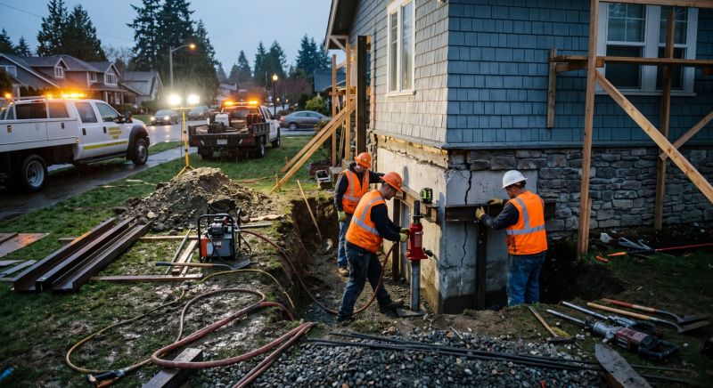 Foundation Stabilizing in Willow Grove, PA