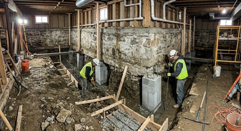 Foundation Underpinning in Collingswood, NJ