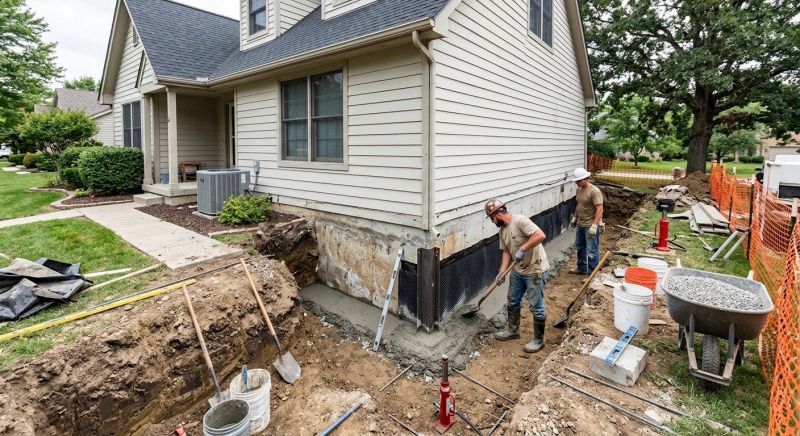 House Foundation Repair in Lansdowne, PA