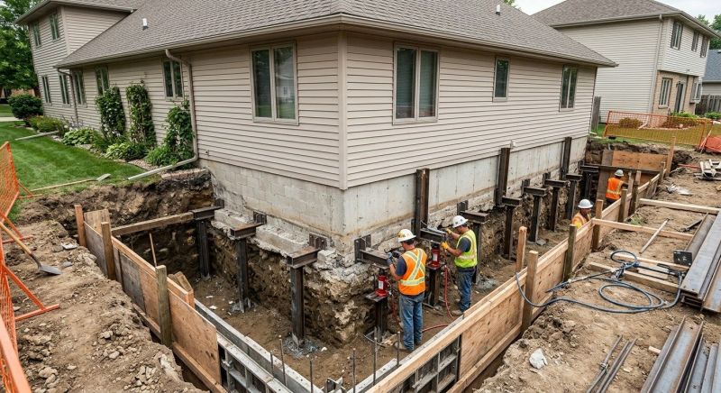 House Underpinning in Collingswood, NJ
