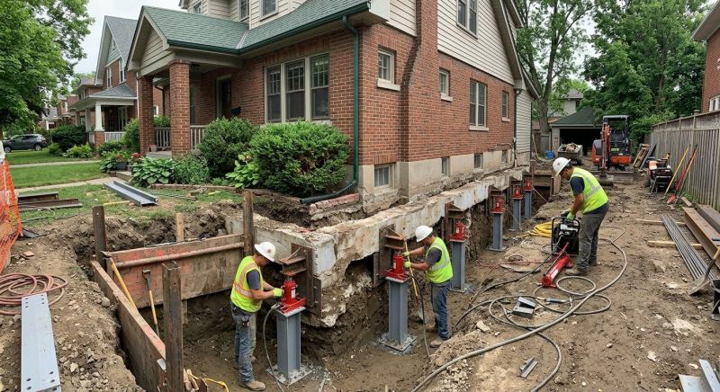 House Underpinning in Collingswood, NJ