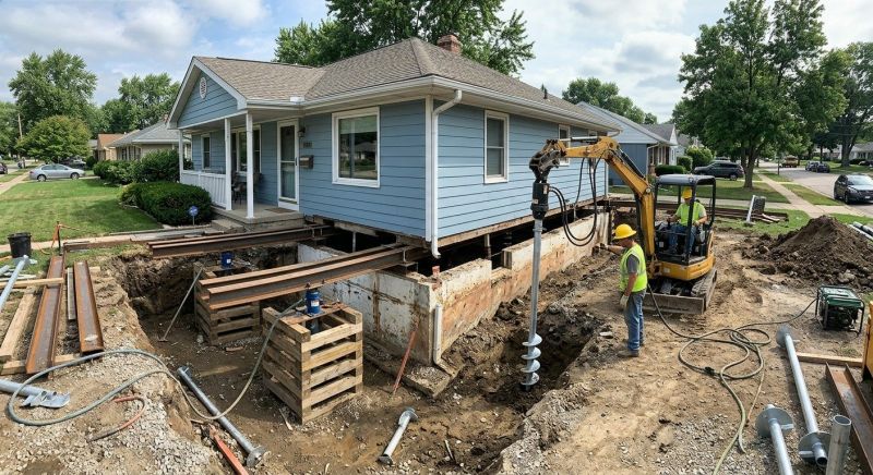 House Underpinning in Collingswood, NJ