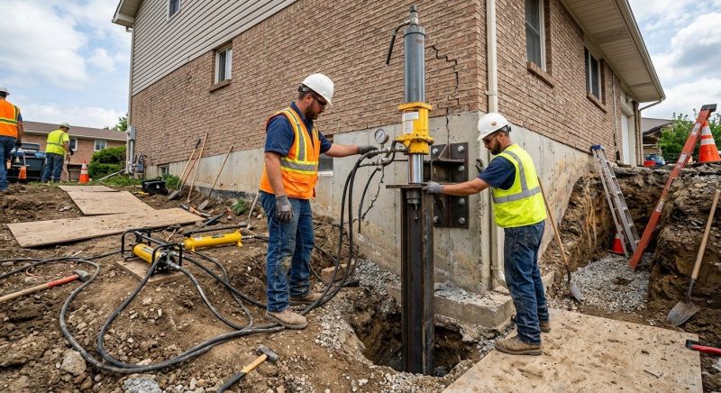 Settling Foundation Service in Bucks County, PA