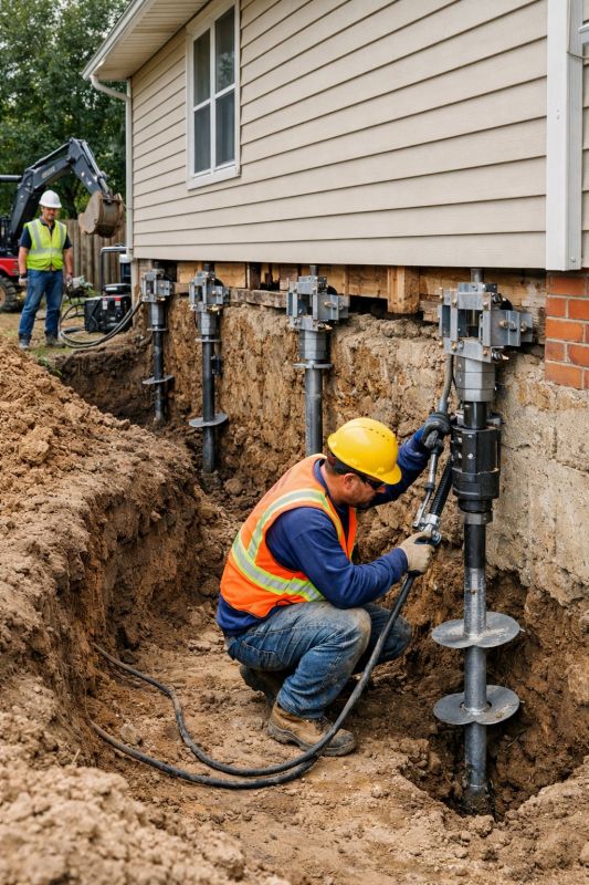 Sinking Foundation Lifting in Collingswood, NJ