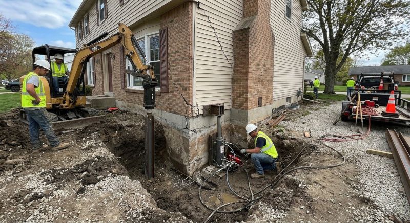 Sinking Foundation Repair in Birmingham, NJ