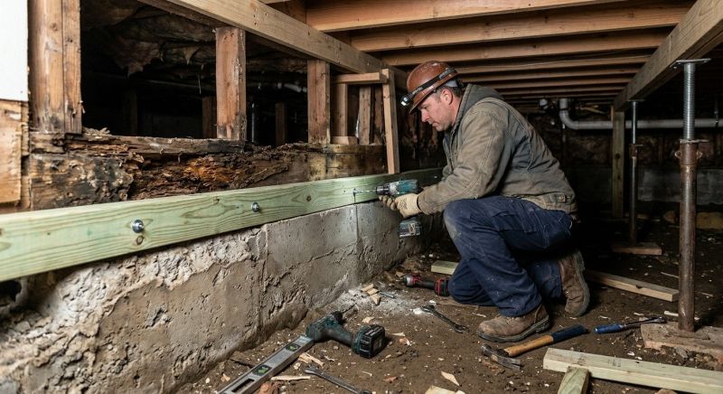 Sinking Foundation Repair in Marcus Hook, PA