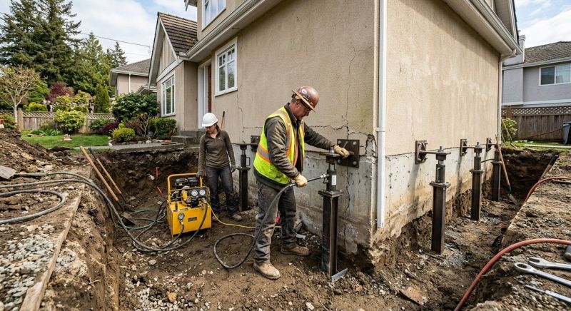 Sinking Foundation Repair in Medford, NJ