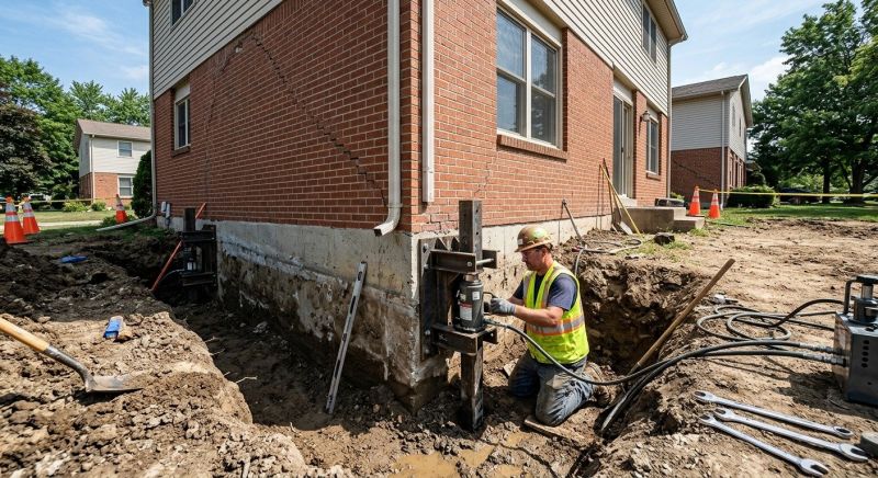 Sinking Foundation Repair in Southampton, PA